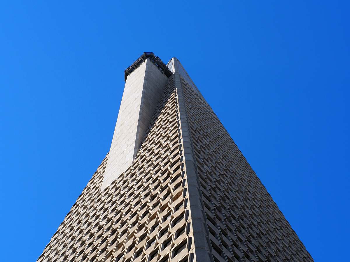 building grey concrete highrise building office building
