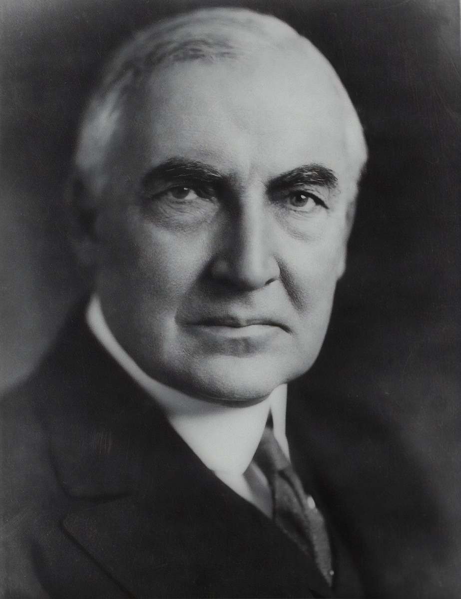 face Senator Warren G. Harding head