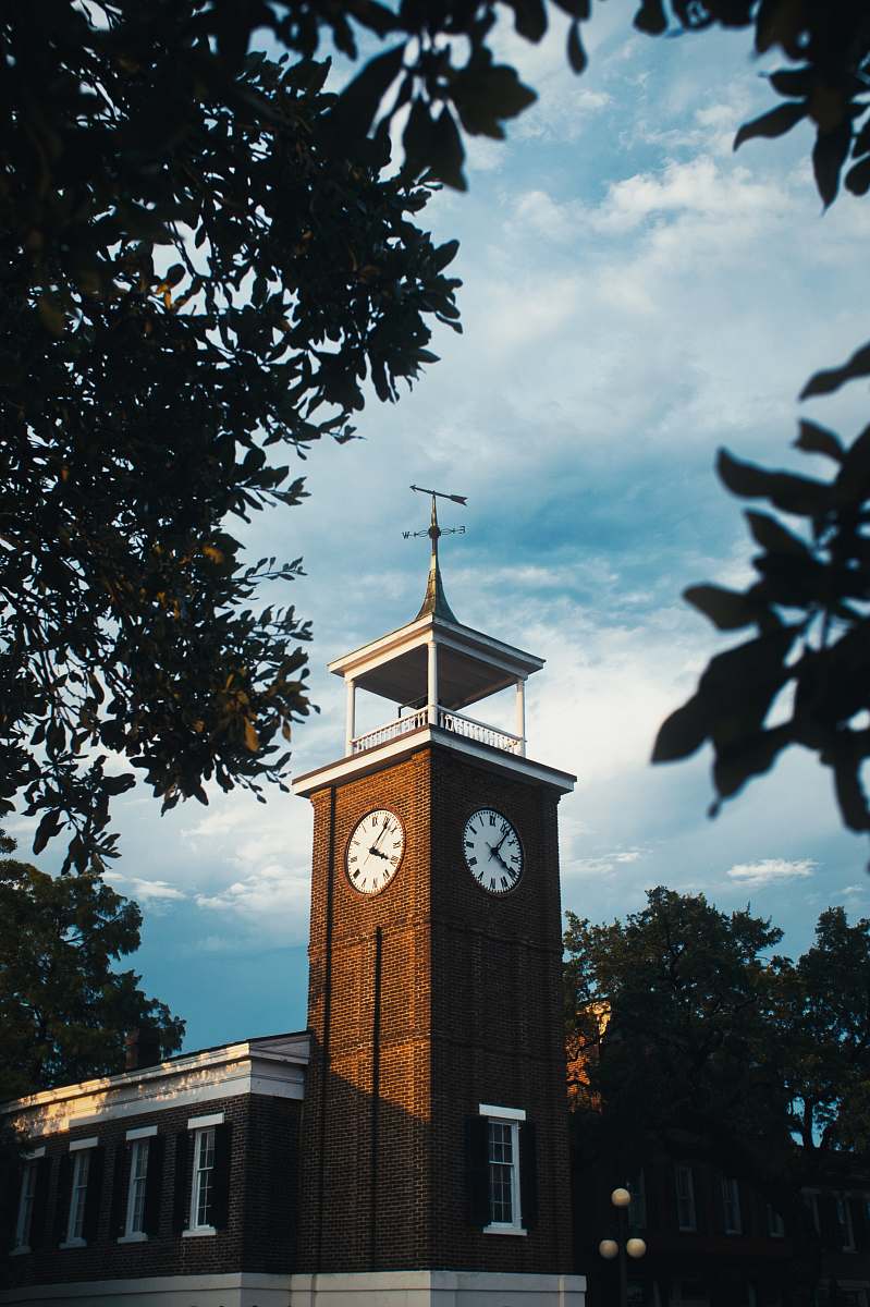 tower brown and white tower clock architecture