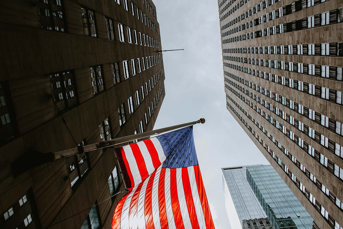 city flag of U.S.A united states