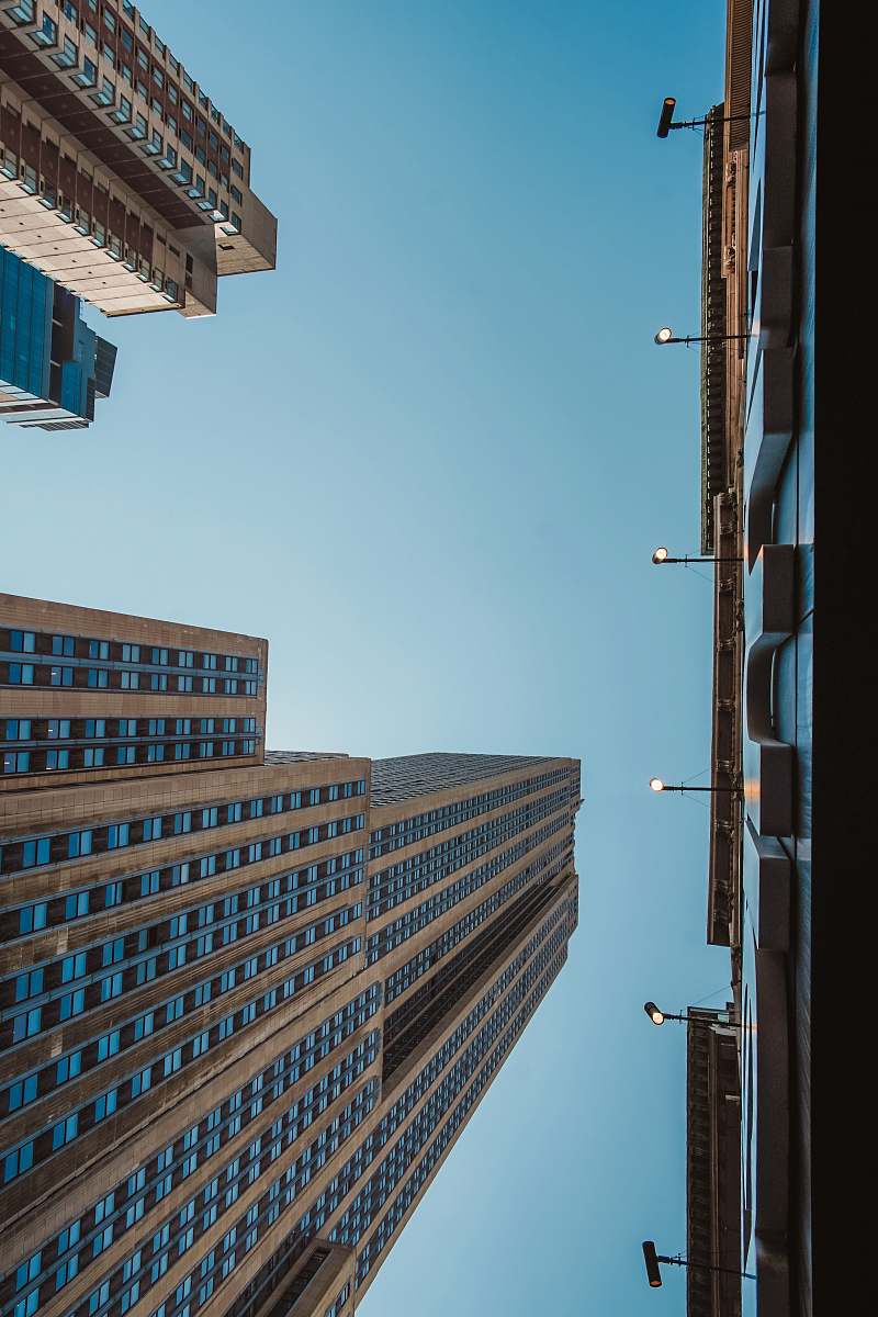 city low angle photography of buildings high rise