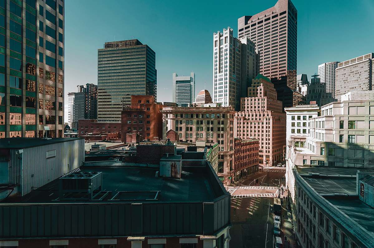 city photo of a high rise buildings downtown