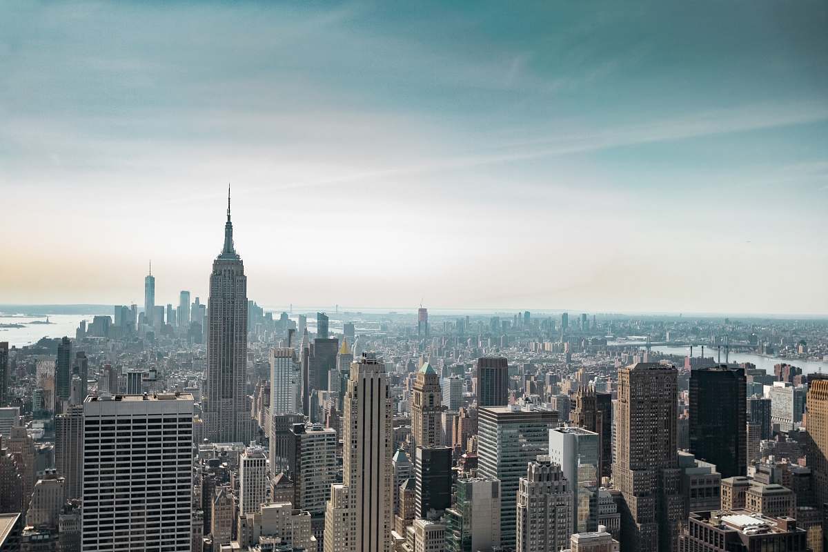 building bird's eye view of New York, USA during daytime new york