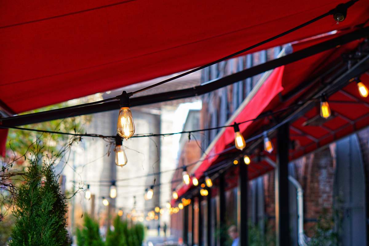 dumbo red canopy new york