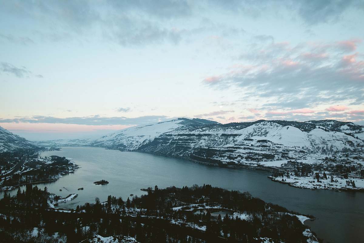 land icy moutnain outdoors