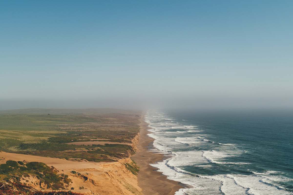 outdoors water waves on sand landscape