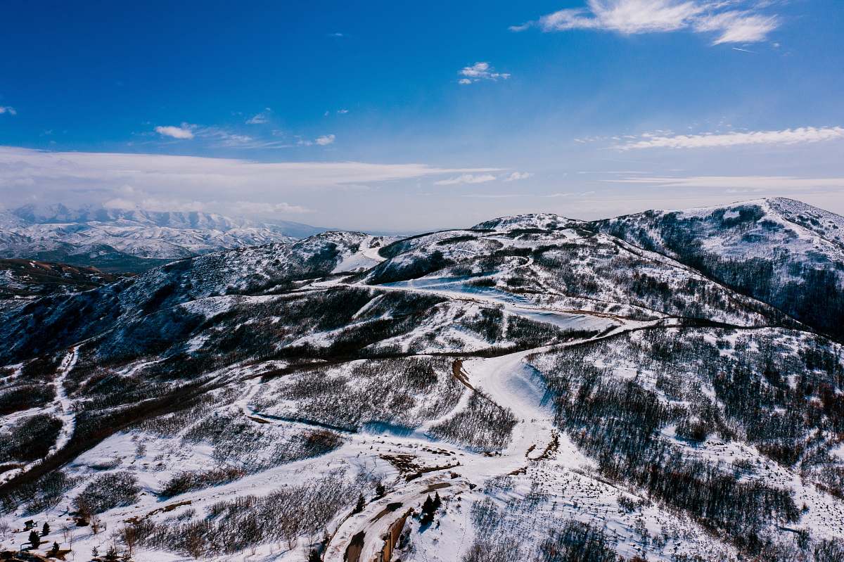 mountain white snow covered mountain mountain range