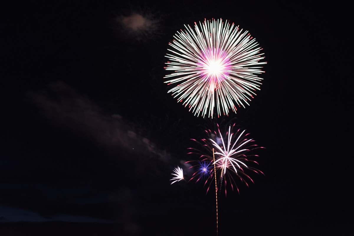 night fireworks display fireworks