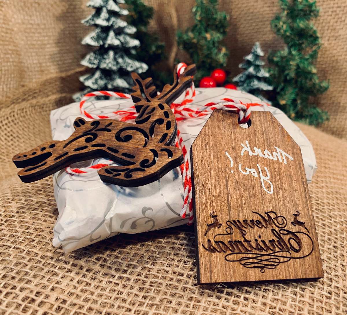 tree brown wooden figurine ornament