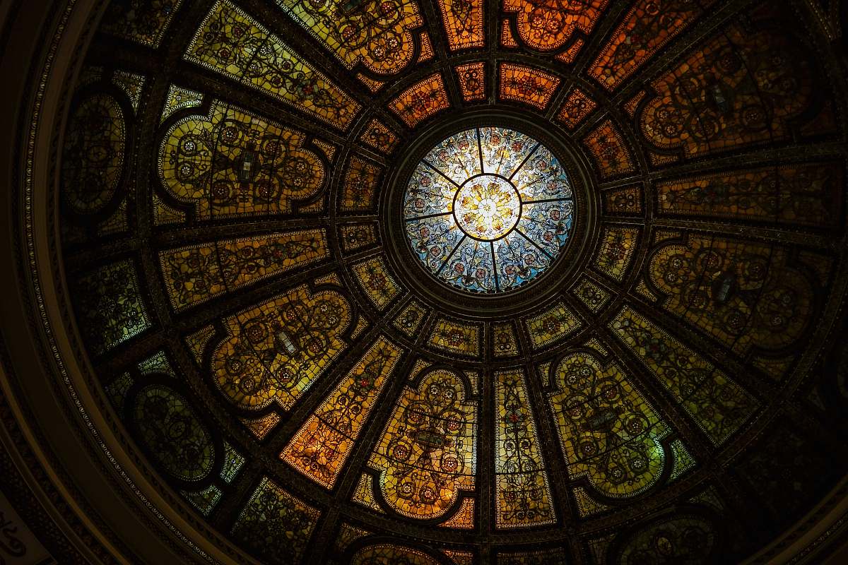 Dome Stained Glass Image Free Photo