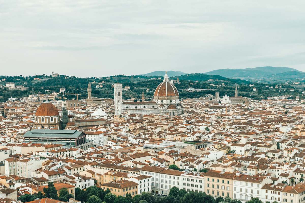 building aerial photography of buildings dome