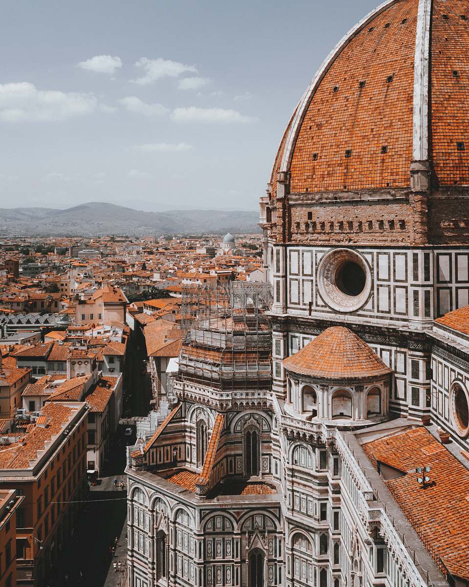 building aerial photography of city building dome