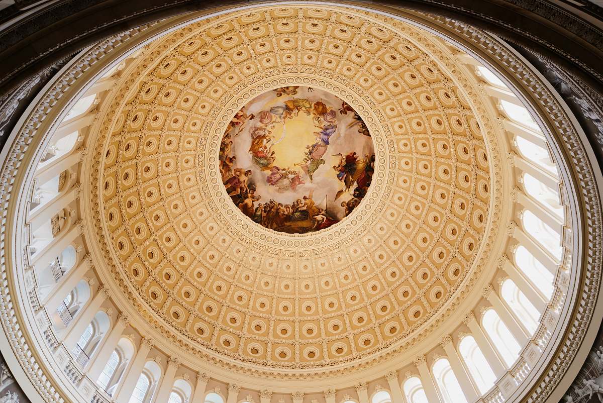 building architectural photography of cathedral ceiling interior view apse