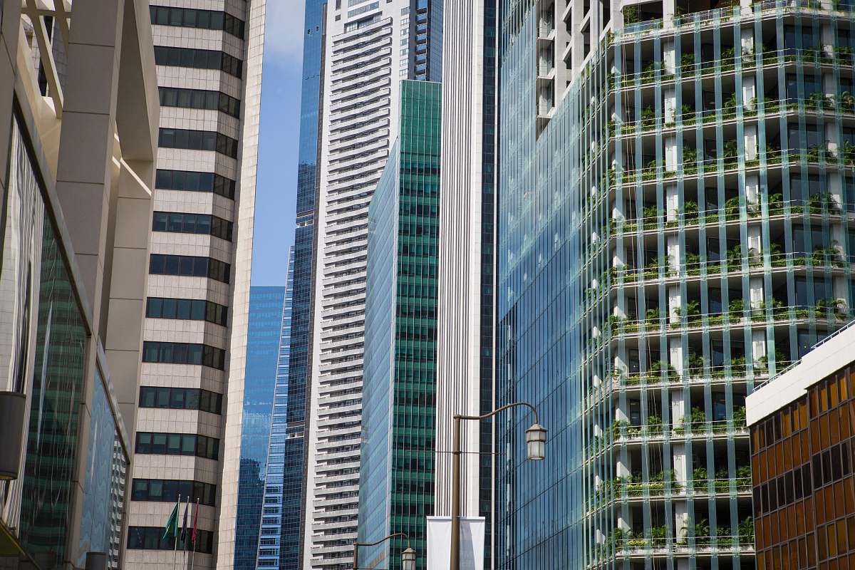 skyscraper assorted buildings city