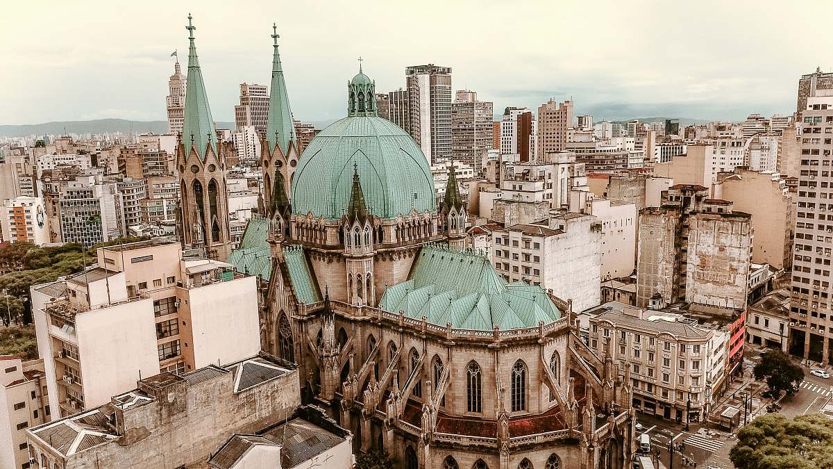 building blue and brown cathedral during daytime dome