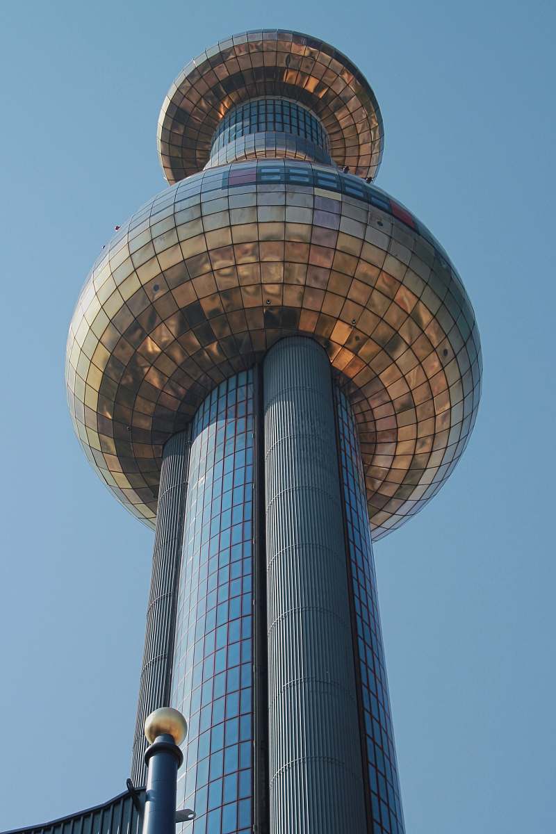 building blue building tower