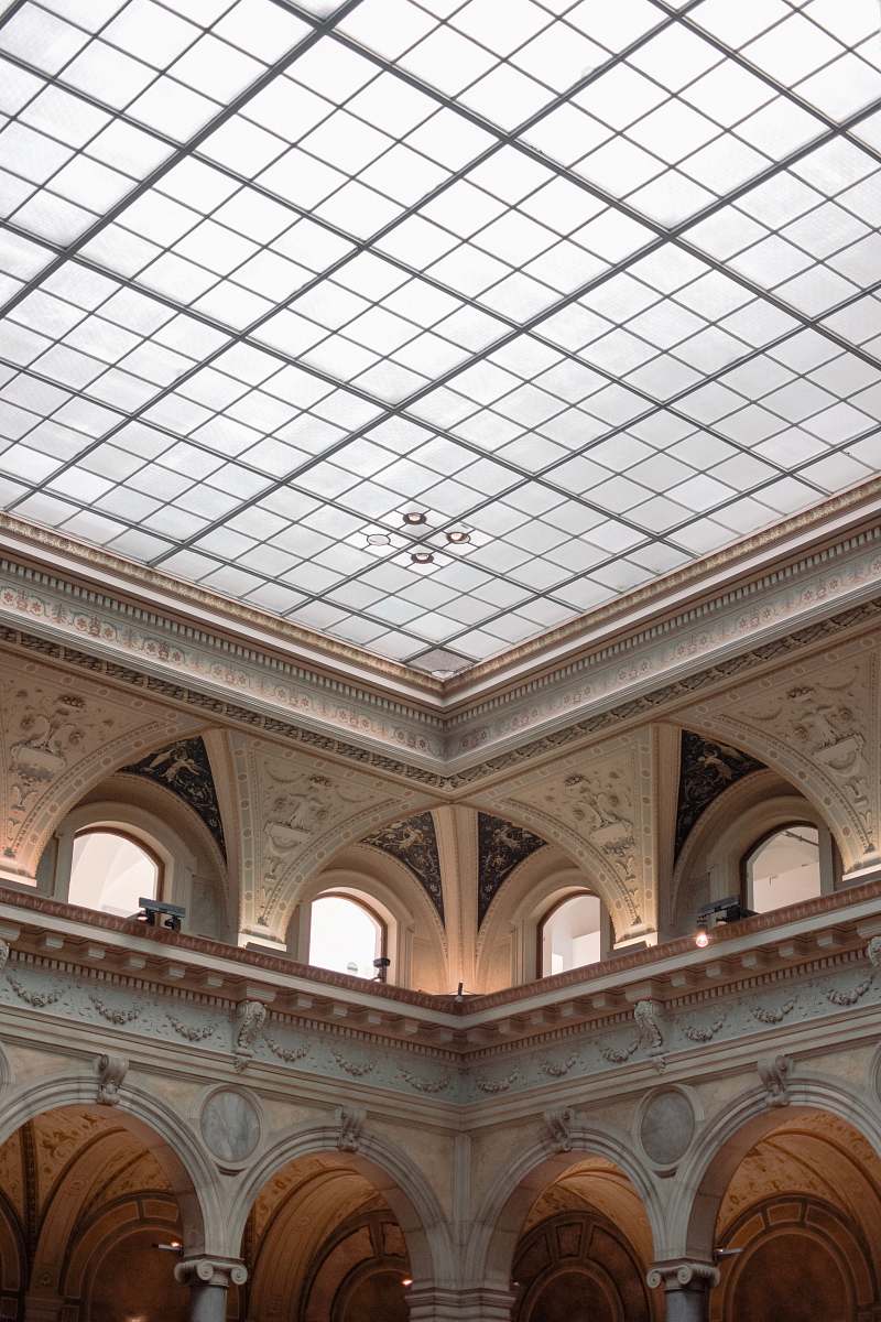 building brown and white structure window