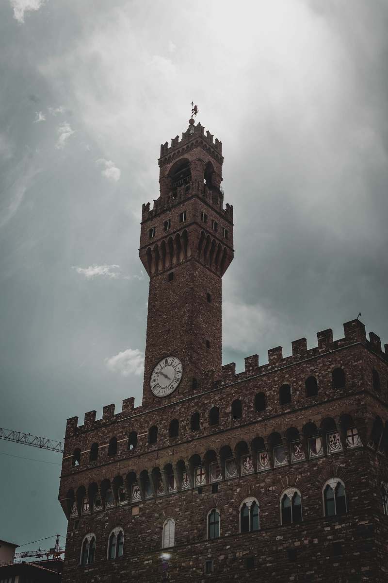 building brown cathedral under white sky tower