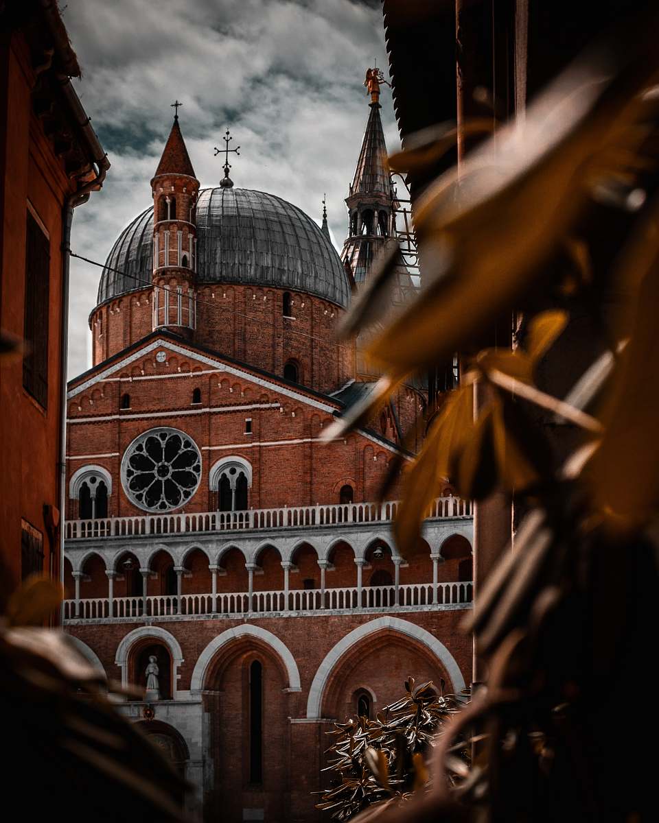 building brown painted cathedral dome