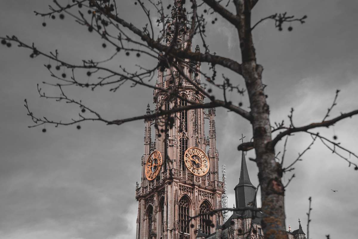 building cathedral during nighttime tower
