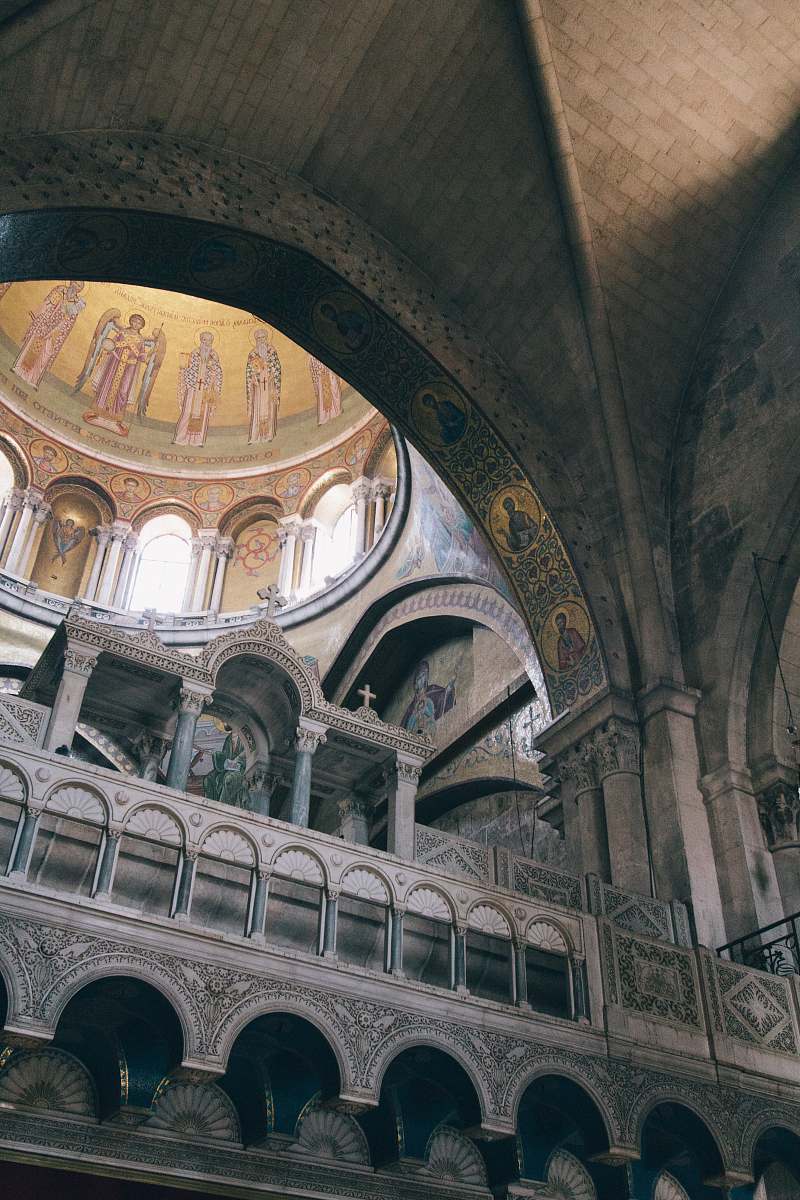 building cathedral interior photography israel