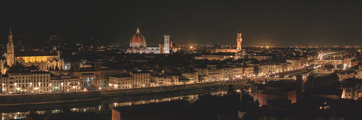 building cityscape at night time dome