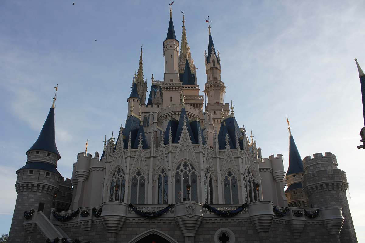 building Disneyland castle spire