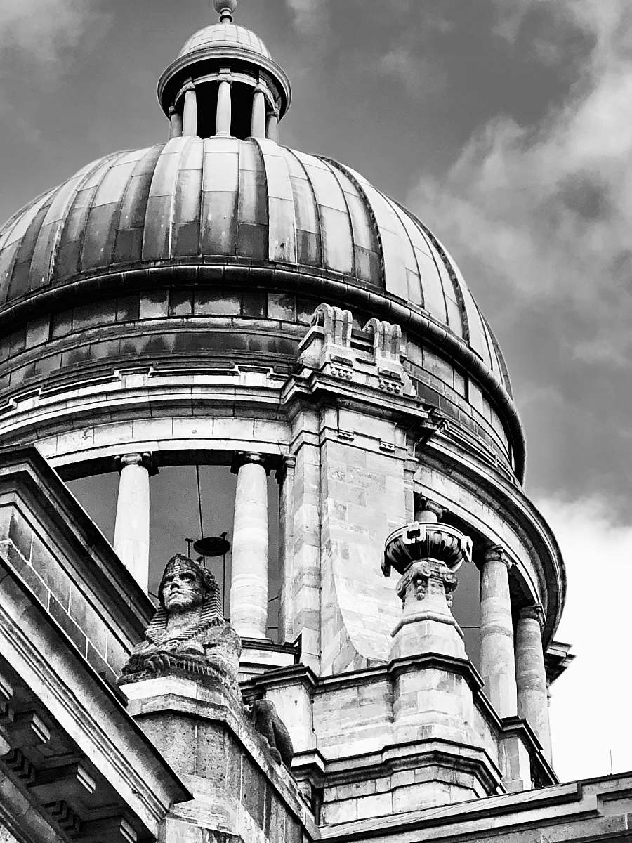 building dome building during day black-and-white