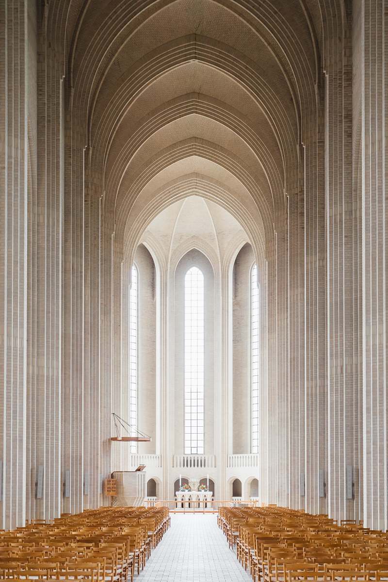 building empty cathedral interior church