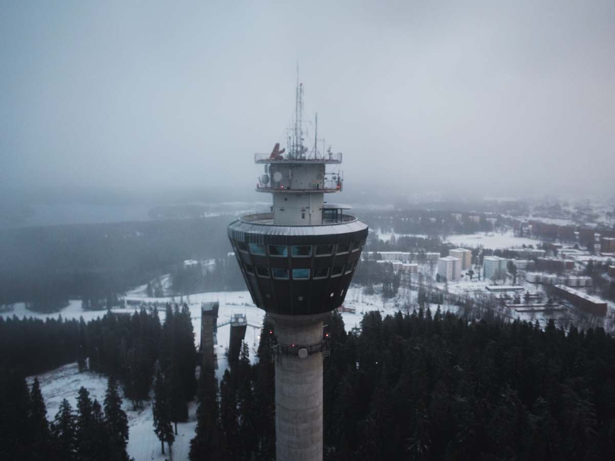 building gray communication tower tower