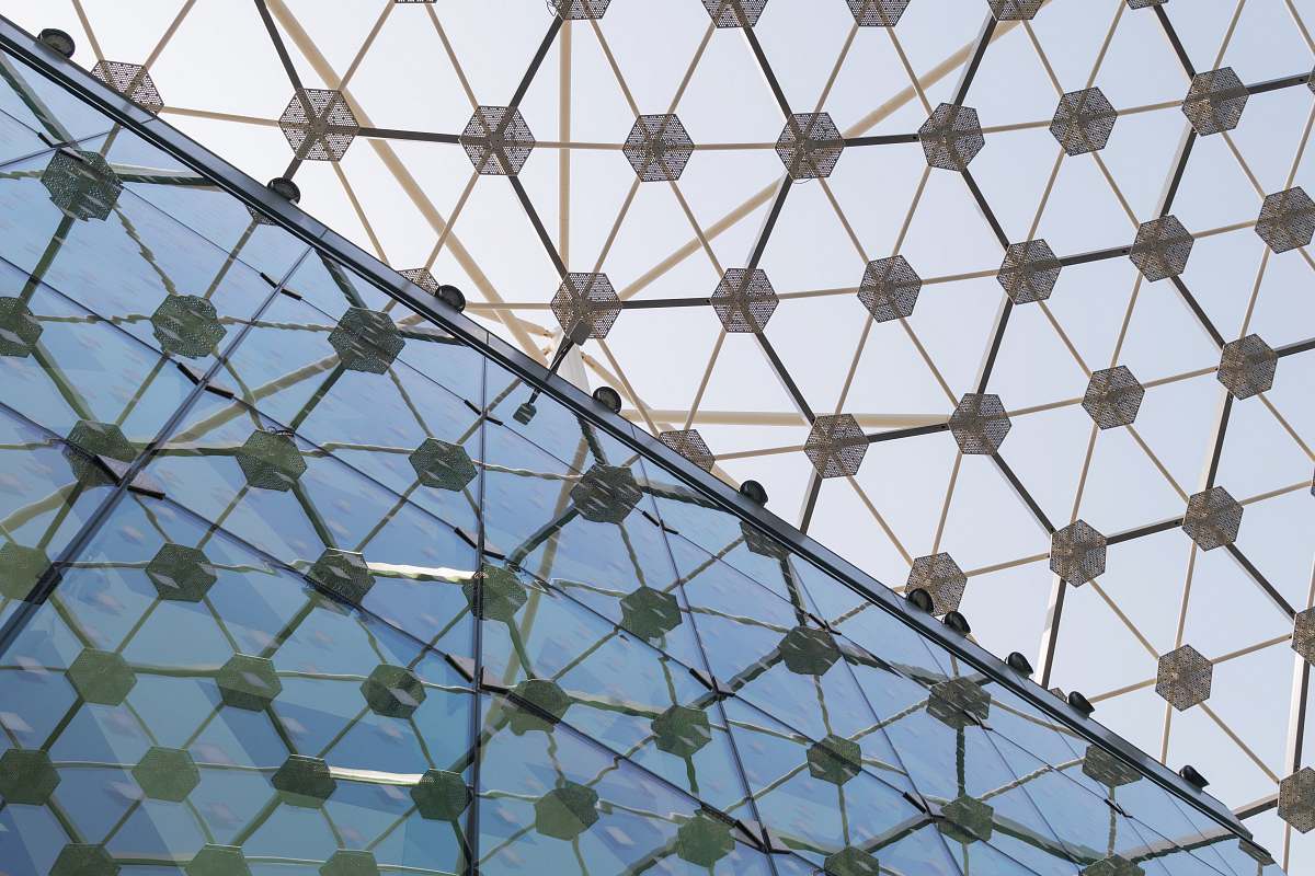 building gray framed clear glass building ceiling window