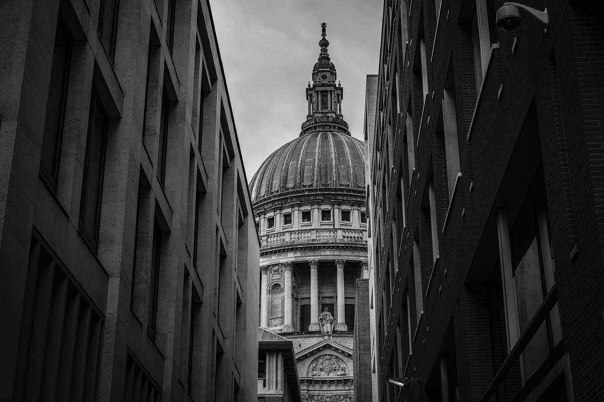 dome grayscale photo of dome building black-and-white