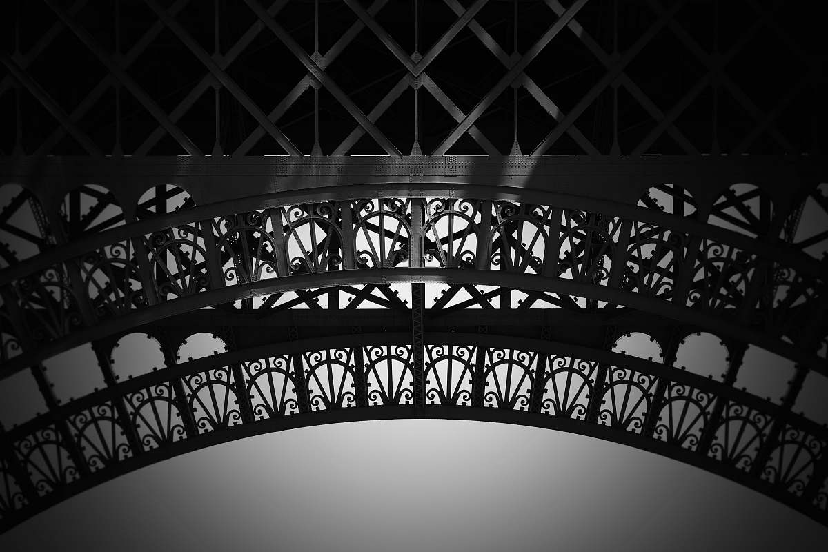 black-and-white grey building photography arched