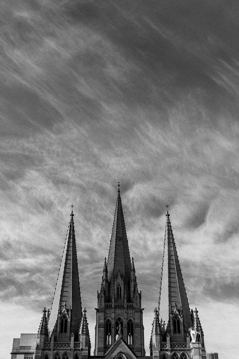 building greyscale photography of castle black-and-white