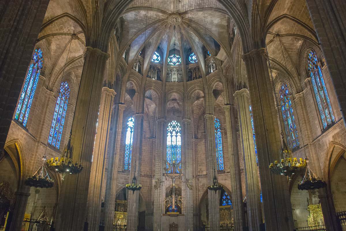 building interior view of cathedral church