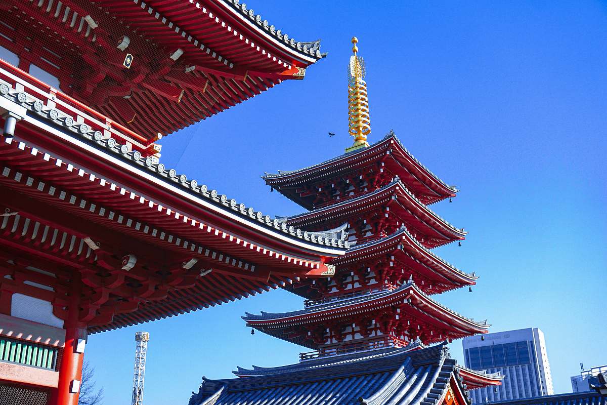 building low angle photo of red temple pagoda
