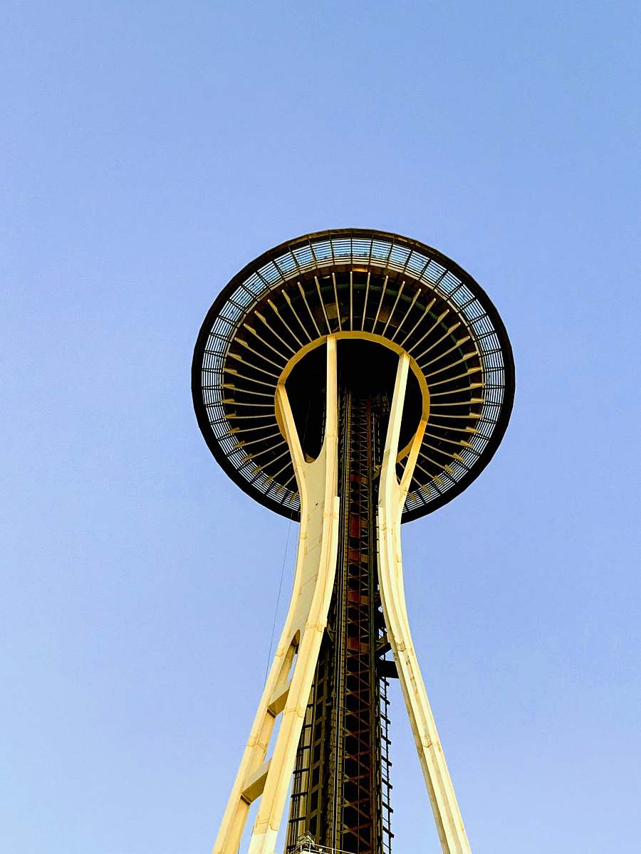 building low angle photo of space needle tower tower