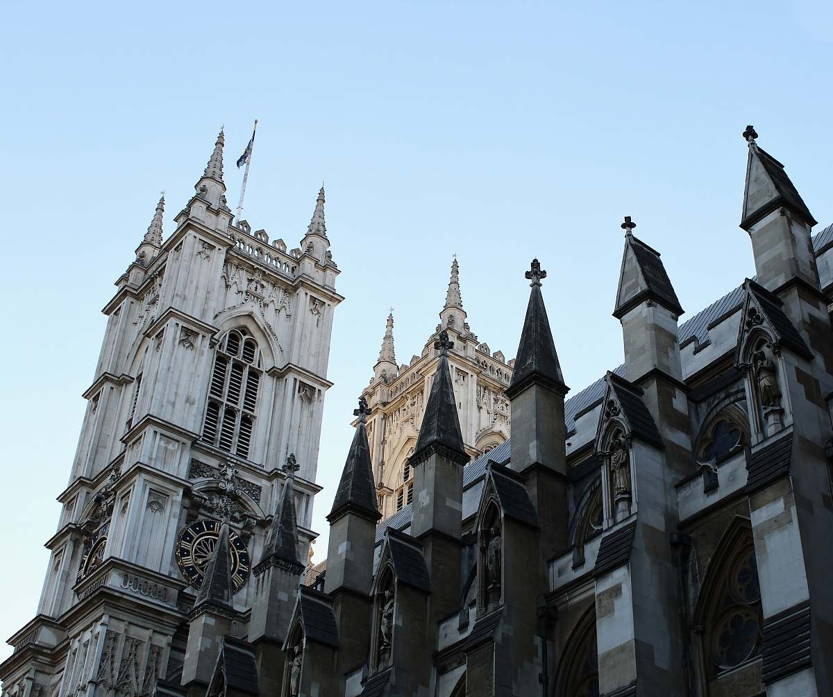 building low angle photography of castle spire