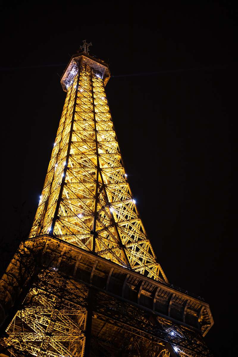 building low angle photography of Eiffel tower in Paris at night tower