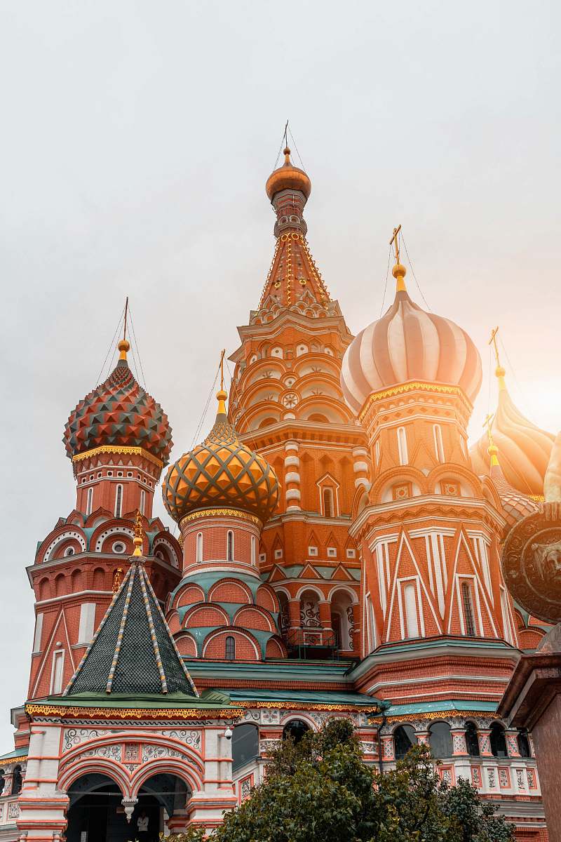 building multicolored dome castle dome