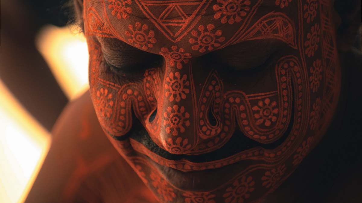 building person's face skin