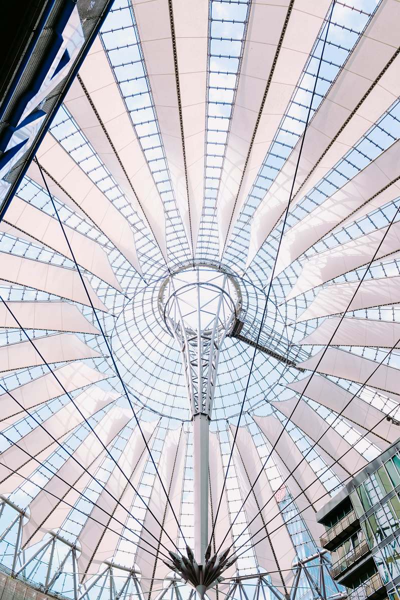 building pink and gray building interior window