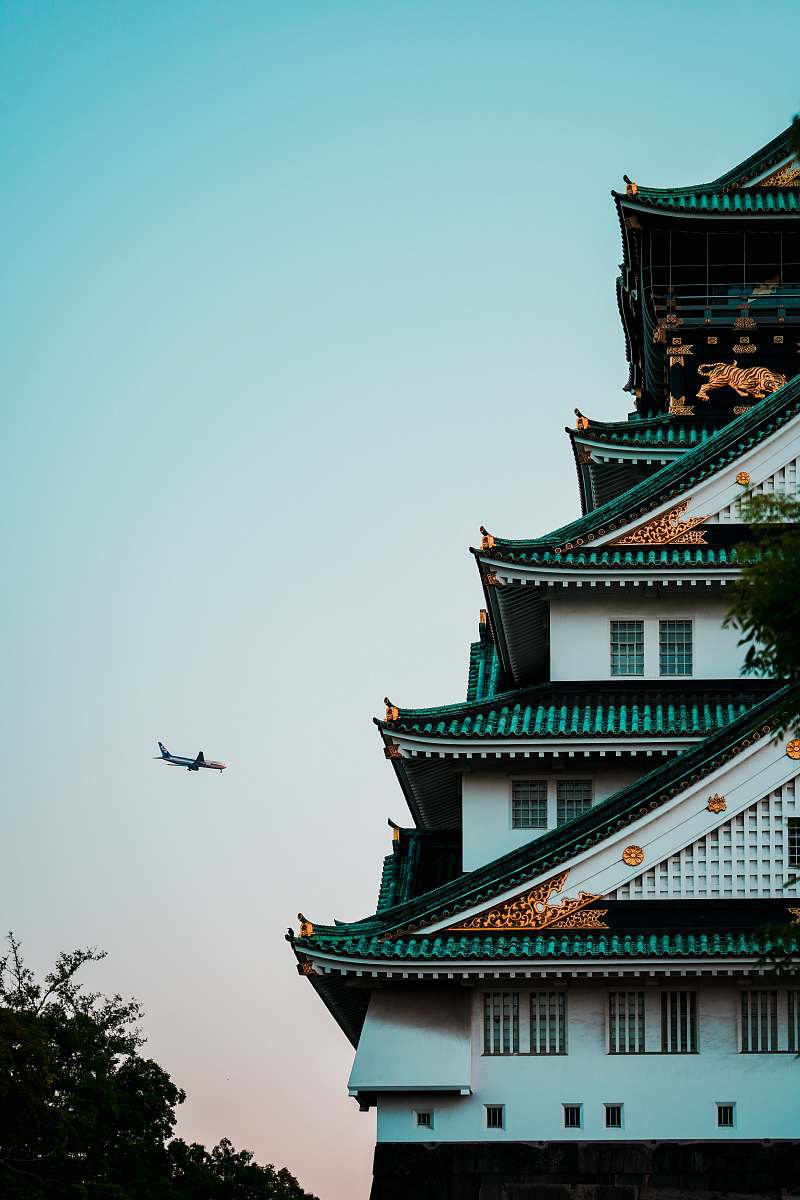 building shallow focus photo of white and black building pagoda