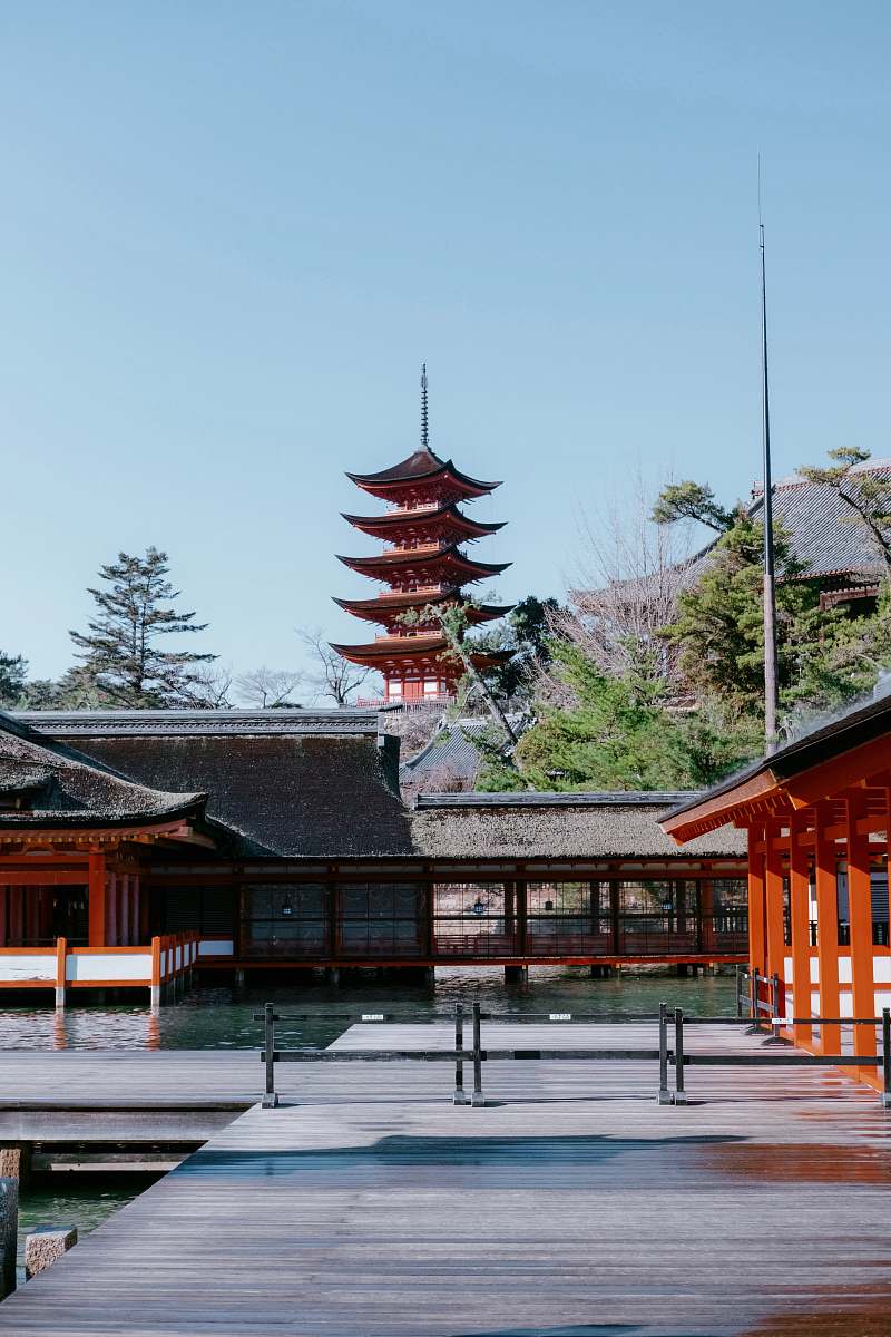 building temple during daytime worship