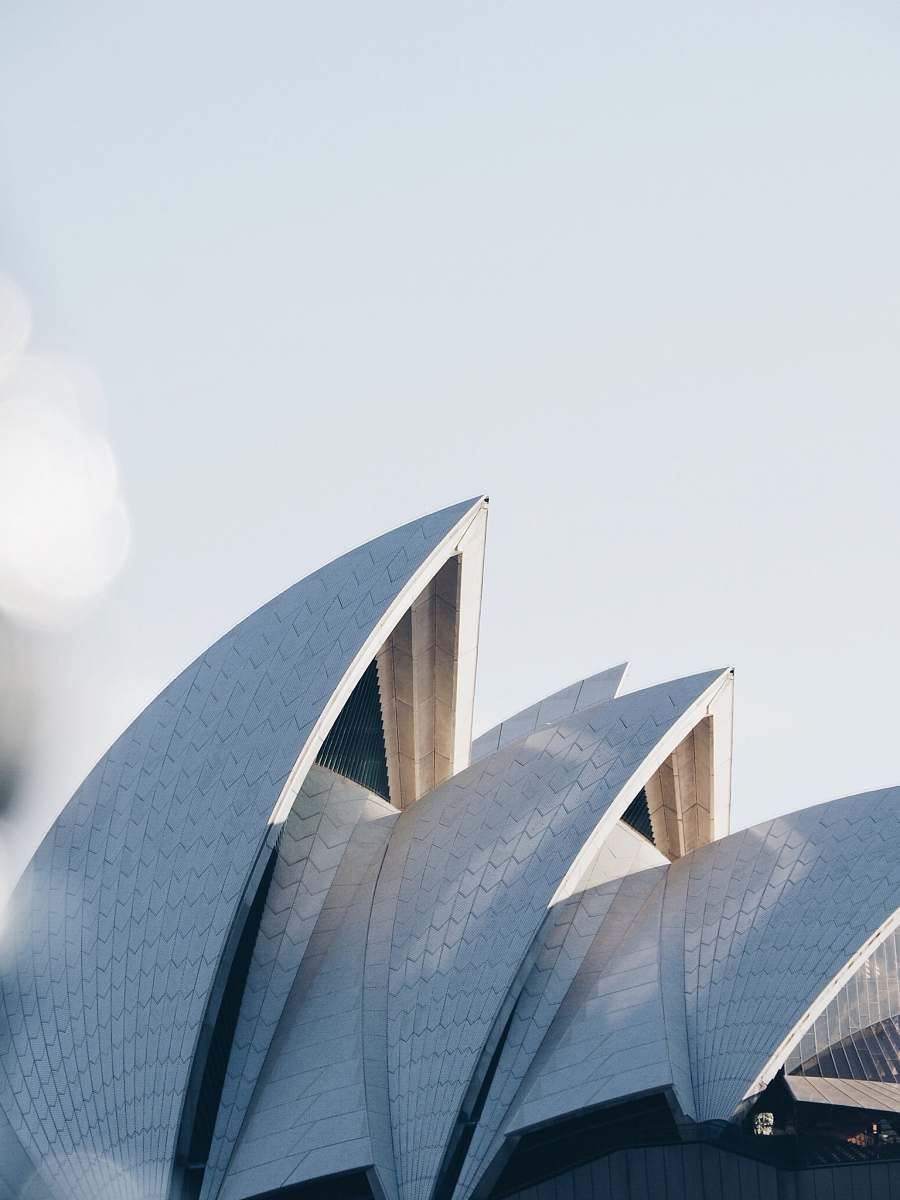 building The Opera House Sydney Australia sydney harbour bridge