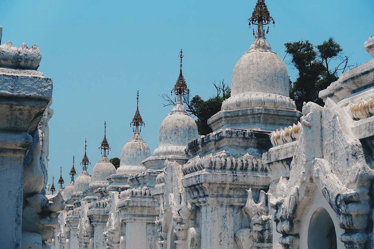 building view of ice mountain at Myanmar dome
