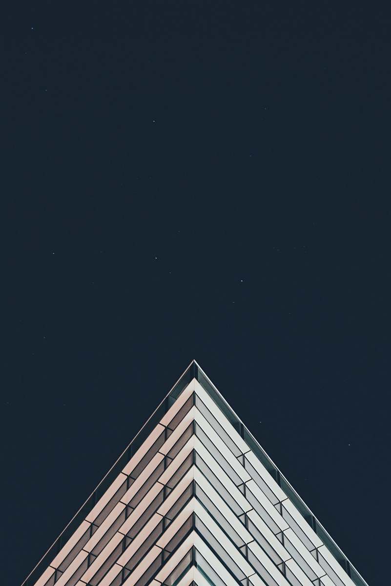 building white building under stars minimal