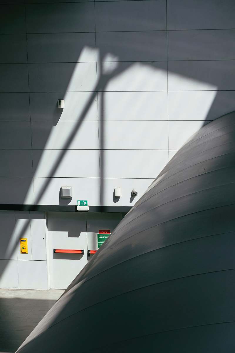building white wooden wall planetarium