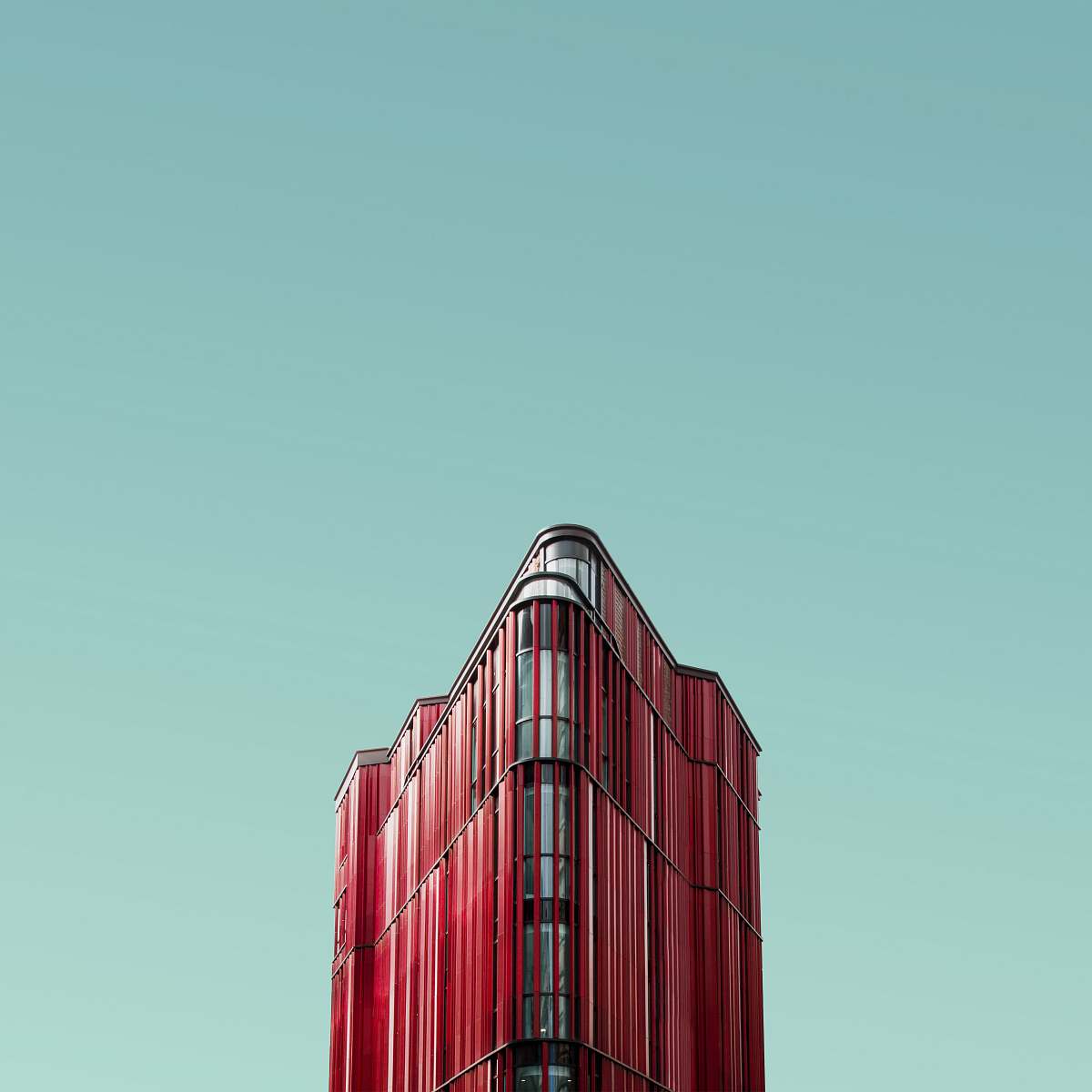 london worm's eye view photography of red glass building oxford street