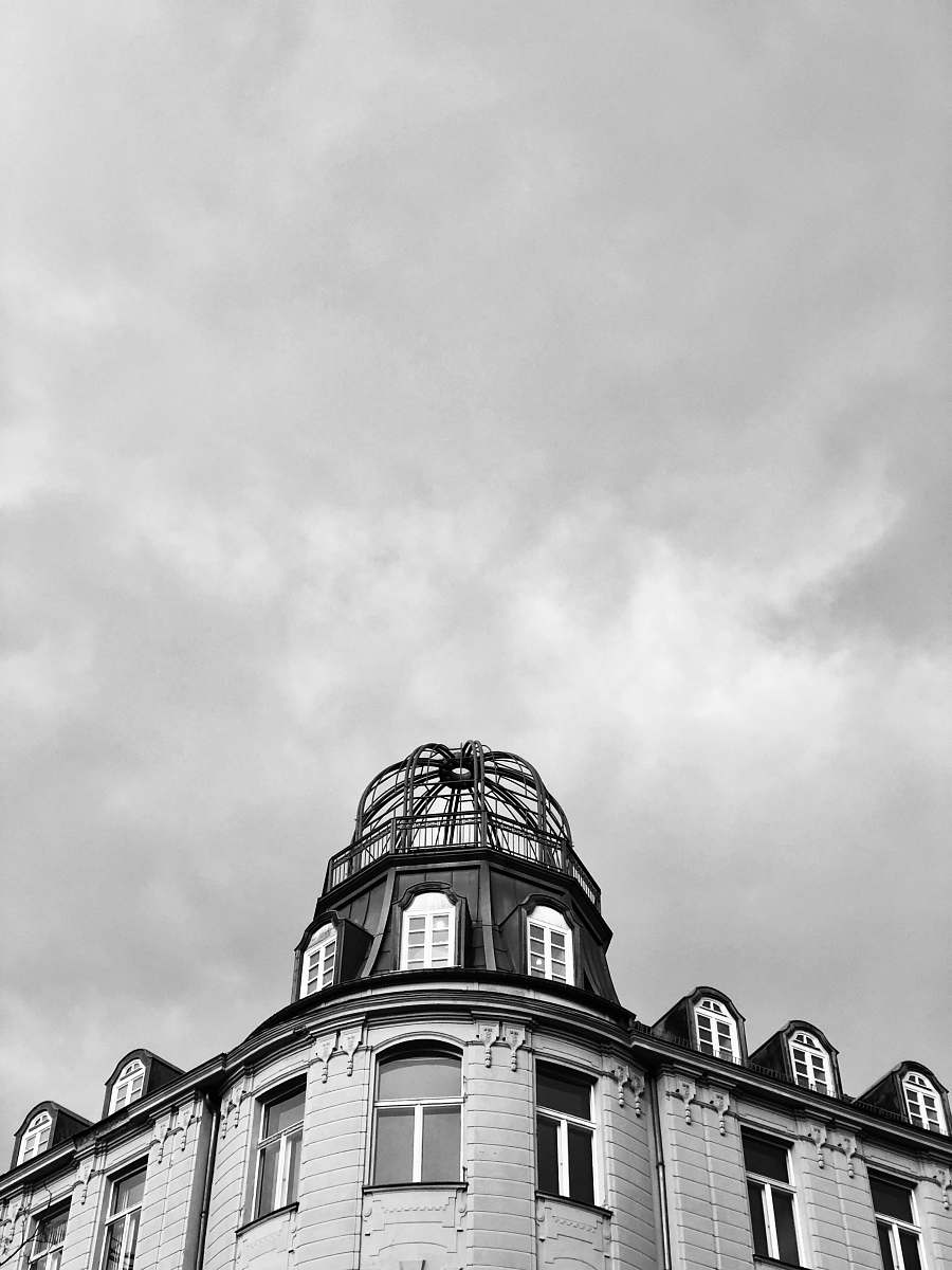 architecture grayscale photography of building building